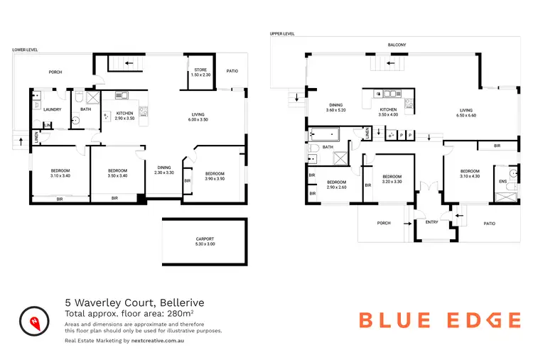 Floorplan of Homely house listing, 5 Waverley Court, Bellerive TAS 7018