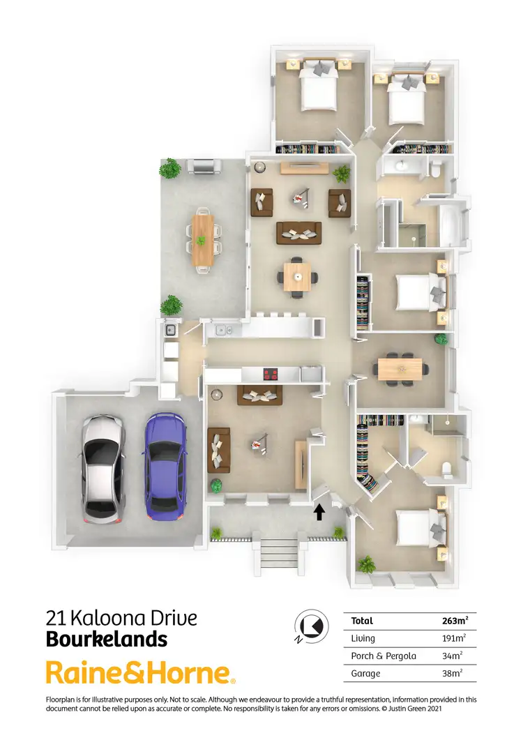 Floorplan of Homely house listing, 21 KALOONA DRIVE, Bourkelands NSW 2650