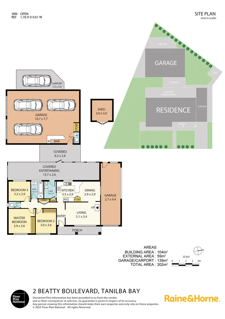 Floorplan of Homely house listing, 2 Beatty Boulevard, Tanilba Bay NSW 2319