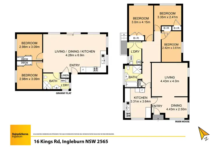 Floorplan of Homely house listing, 16 & 16a Kings Road, Ingleburn NSW 2565