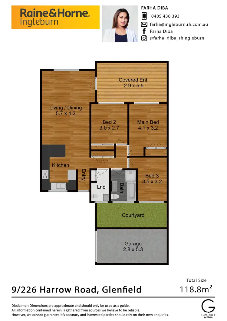 Floorplan of Homely villa listing, 9/226-228 Harrow Road, Glenfield NSW 2167