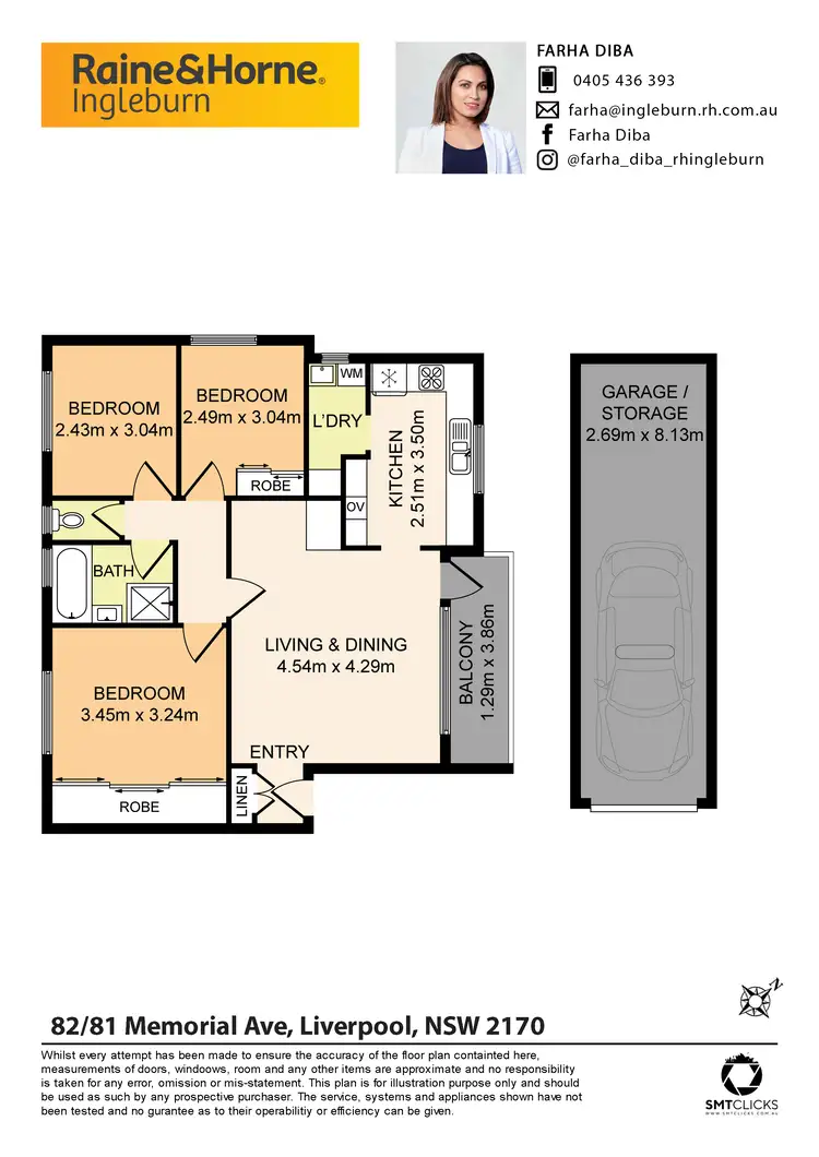 Floorplan of Homely unit listing, 82/81 Memorial Avenue, Liverpool NSW 2170