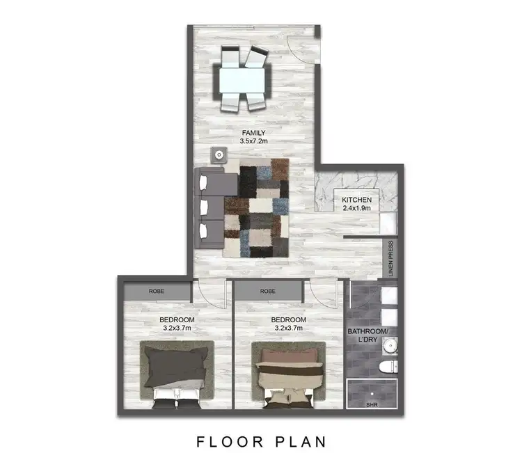 Floorplan of Homely unit listing, 7/94-96 Birch Street, Manunda QLD 4870