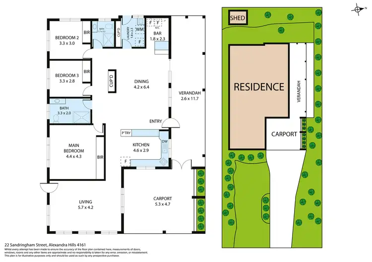 Floorplan of Homely house listing, 22 Sandringham Street, Alexandra Hills QLD 4161