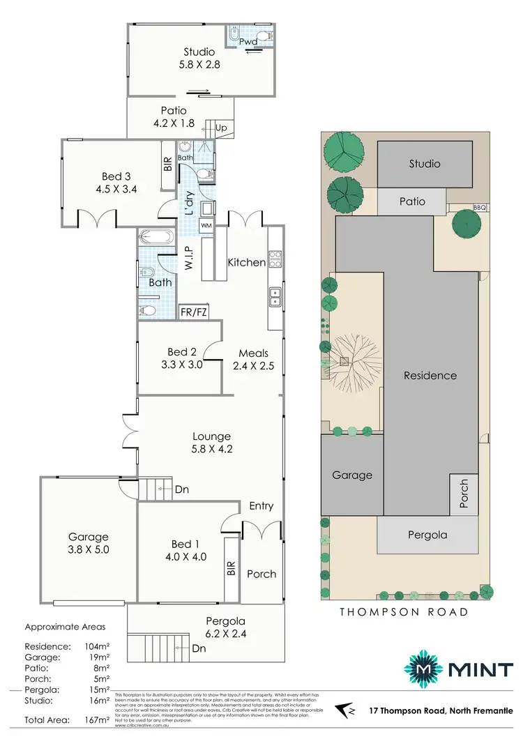 Floorplan of Homely house listing, 17 Thompson Road, North Fremantle WA 6159