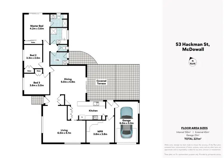 Floorplan of Homely house listing, 53 Hackman Street, Mcdowall QLD 4053