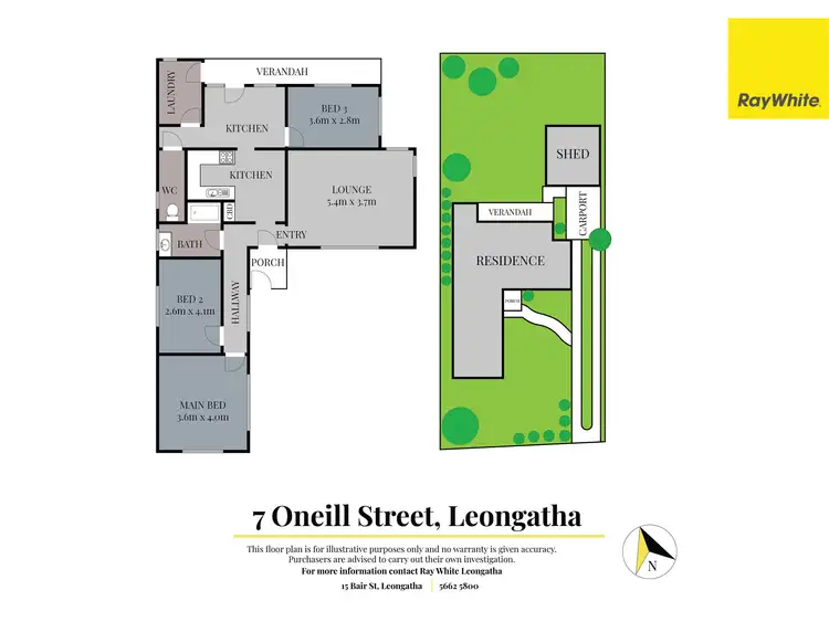 Floorplan of Homely house listing, 7 Oneill Street, Leongatha VIC 3953