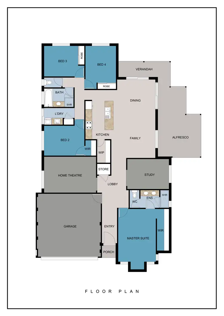 Floorplan of Homely house listing, 75 Benalla Crescent, Byford WA 6122