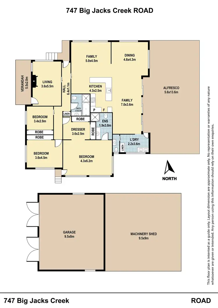 Floorplan of Homely rural property listing, 747 Big Jacks Creek Road, Willow Tree NSW 2339