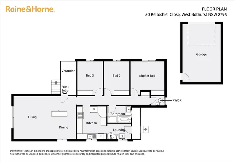 Floorplan of Homely house listing, 50 Kelloshiel Close, West Bathurst NSW 2795