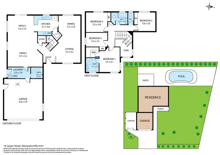 Floorplan of Homely house listing, 18 Jasper Street, Alexandra Hills QLD 4161