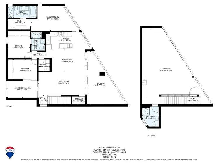 Floorplan of Homely apartment listing, 801/2 Nelson Street, Mackay QLD 4740