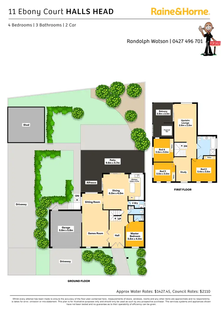 Floorplan of Homely house listing, 11 EBONY COURT, Halls Head WA 6210