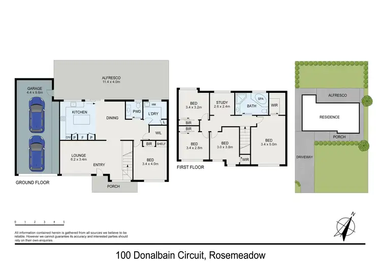 Floorplan of Homely house listing, 100 Donalbain Circuit, Rosemeadow NSW 2560