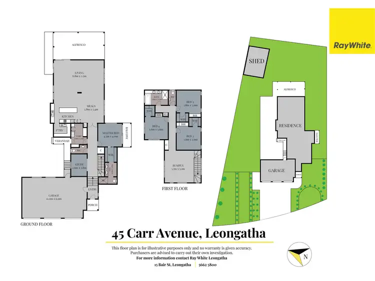 Floorplan of Homely house listing, 45 Carr Avenue, Leongatha VIC 3953