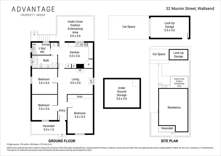 Floorplan of Homely house listing, 32 MURNIN ST, Wallsend NSW 2287