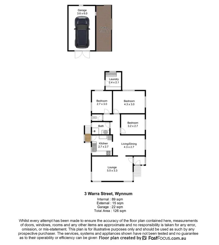 Floorplan of Homely house listing, 3 Warra Street, Wynnum QLD 4178