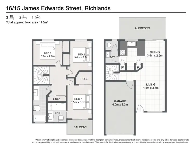 Floorplan of Homely townhouse listing, 16/15 James Edward Street, Richlands QLD 4077