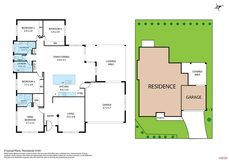 Floorplan of Homely house listing, 9 Sunsail Place, Thornlands QLD 4164