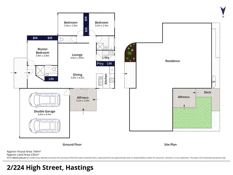 Floorplan of Homely unit listing, 2/224 High Street, Hastings VIC 3915