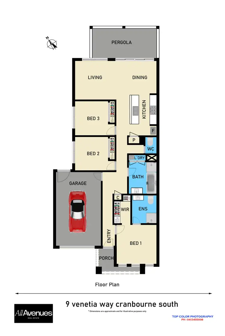 Floorplan of Homely house listing, 9 Venetia Way, Cranbourne South VIC 3977