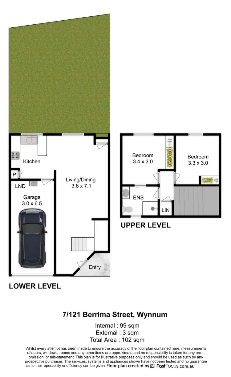 Floorplan of Homely townhouse listing, 7/121 Berrima Street, Wynnum QLD 4178