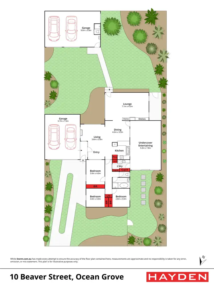 Floorplan of Homely house listing, 10 Beaver St, Ocean Grove VIC 3226