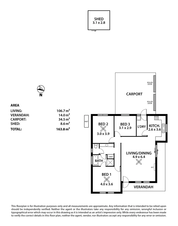 Floorplan of Homely house listing, 1/17 Murray Street, Strathalbyn SA 5255