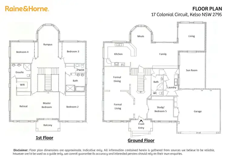 Floorplan of Homely house listing, 17 Colonial Circuit, Kelso NSW 2795