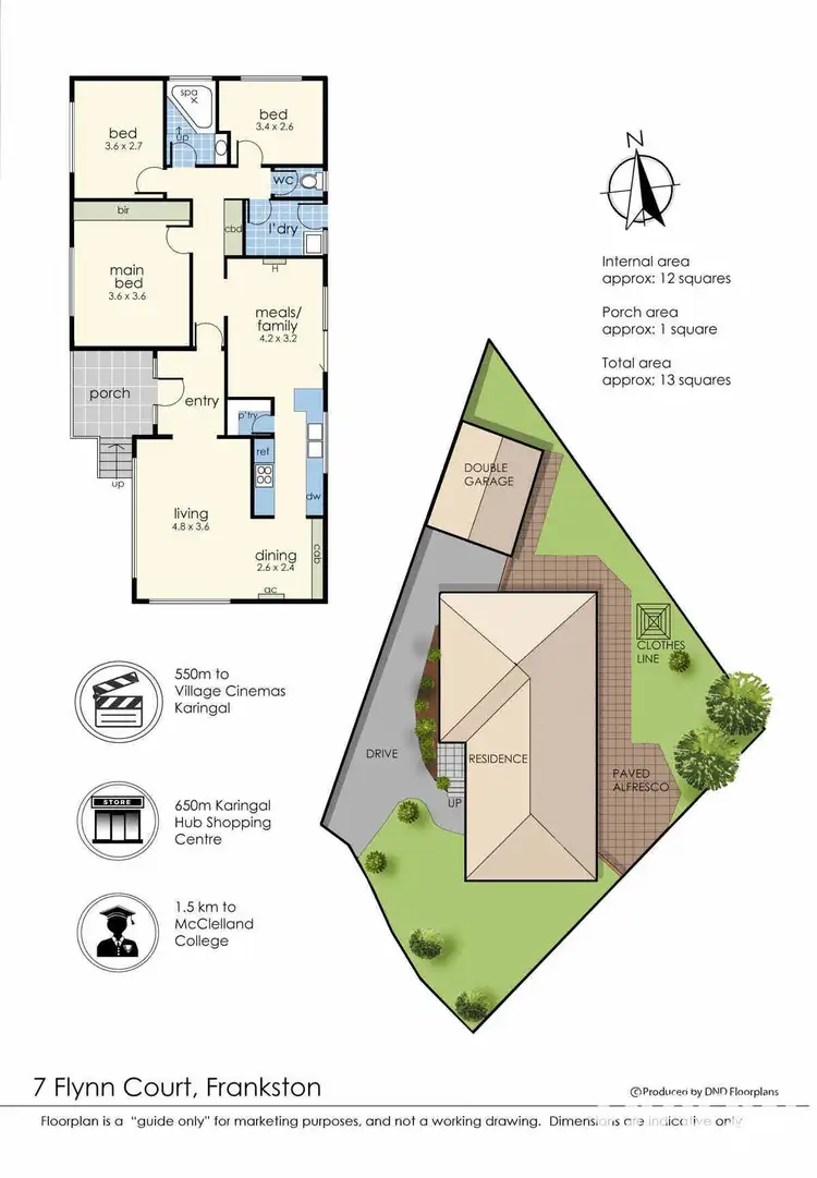 Floorplan of Homely house listing, 7 Flynn Court, Frankston VIC 3199