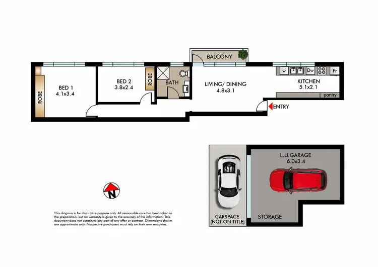 Floorplan of Homely apartment listing, 8/47 Penkivil Street, Bondi NSW 2026