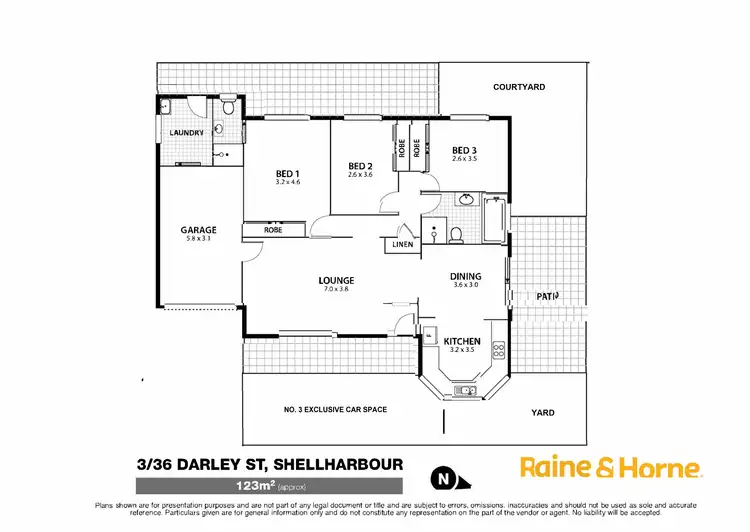 Floorplan of Homely villa listing, 3/36 Darley Street, Shellharbour NSW 2529