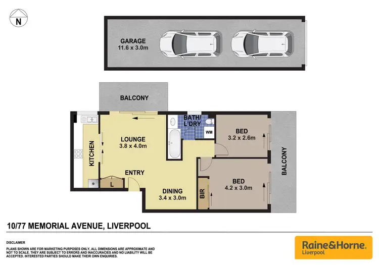 Floorplan of Homely unit listing, 10/77 Memorial Avenue, Liverpool NSW 2170