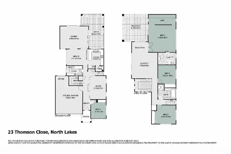 Floorplan of Homely house listing, 23 Thomson Close, North Lakes QLD 4509