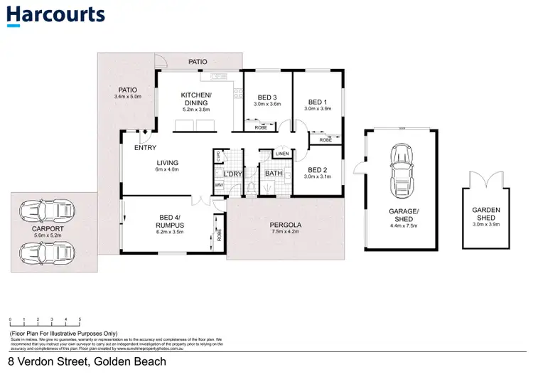 Floorplan of Homely house listing, 8 Verdon Street, Golden Beach QLD 4551