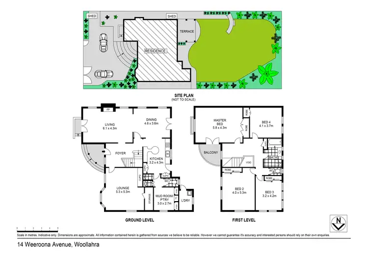 Floorplan of Homely house listing, 14 Weeroona Ave, Woollahra NSW 2025