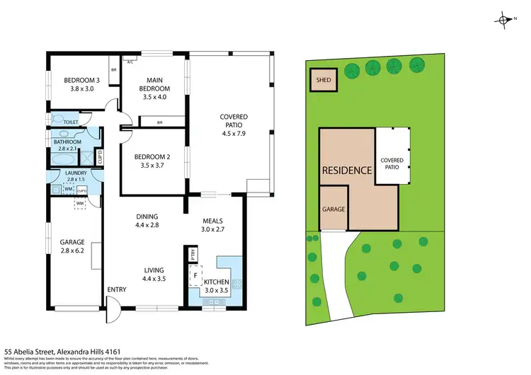 Floorplan of Homely house listing, 55 Abelia Street, Alexandra Hills QLD 4161