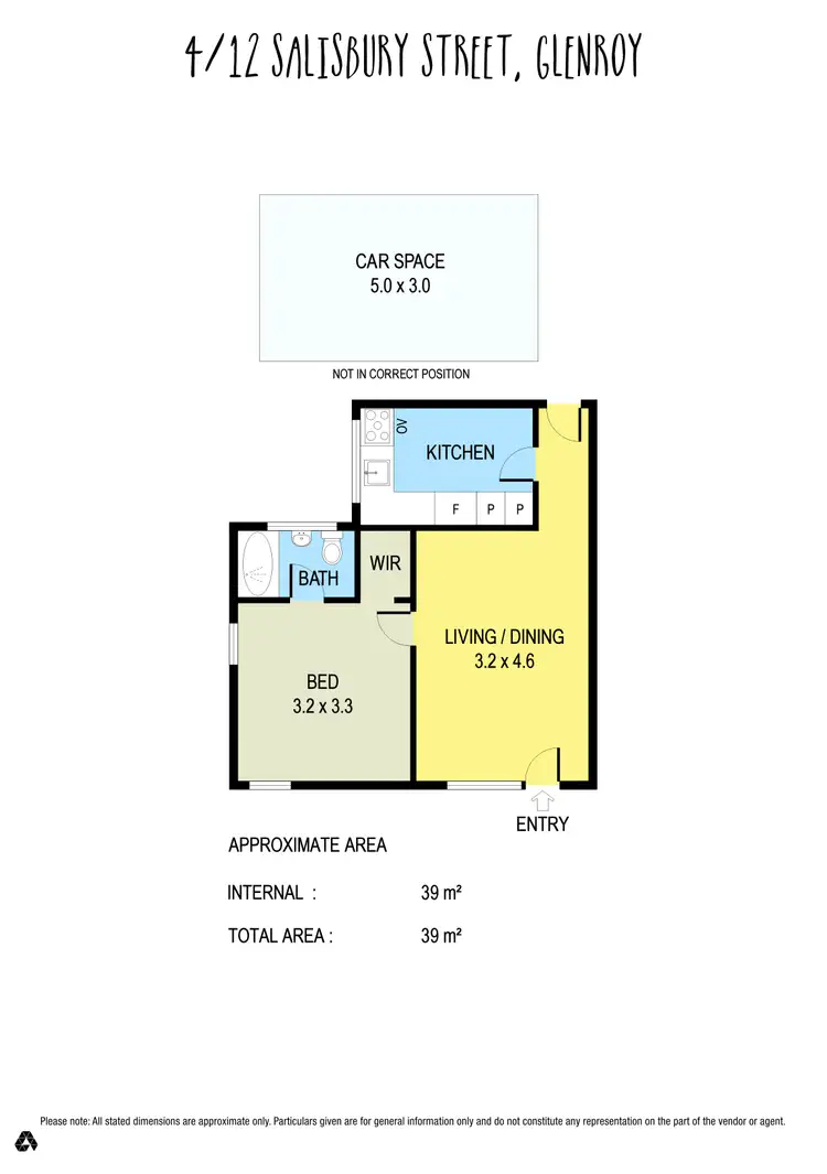 Floorplan of Homely apartment listing, 4/12 Salisbury Street, Glenroy VIC 3046