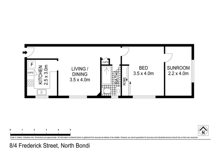 Floorplan of Homely apartment listing, 8/4 Frederick Street, North Bondi NSW 2026