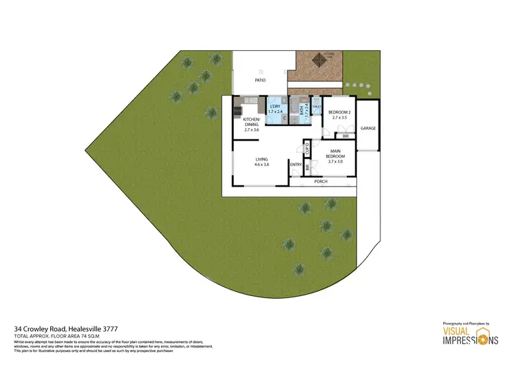 Floorplan of Homely unit listing, 4/3 Crowley Road, Healesville VIC 3777