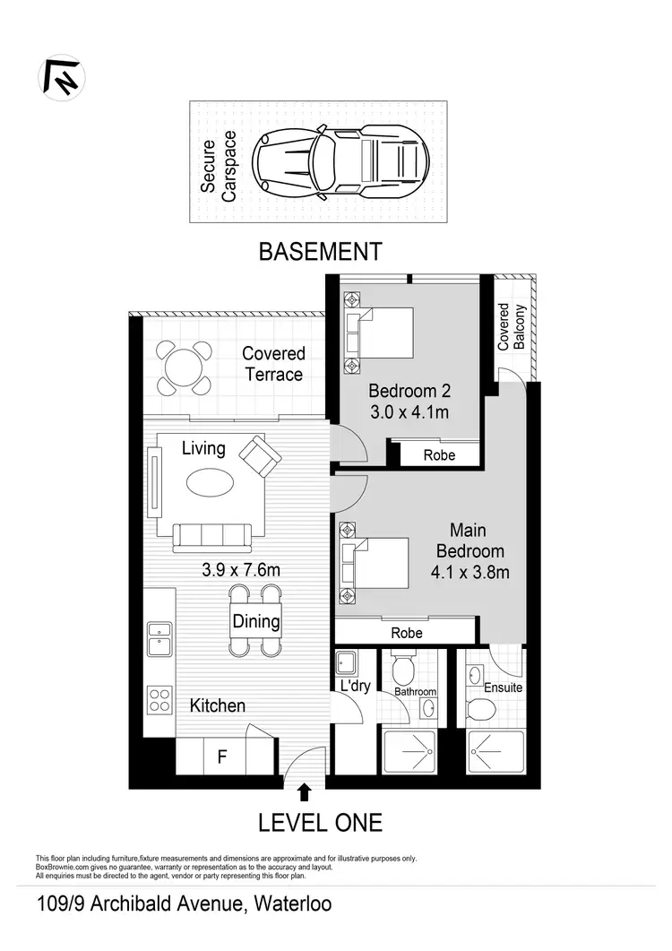 Floorplan of Homely apartment listing, 109/9 Archibald Avenue, Waterloo NSW 2017