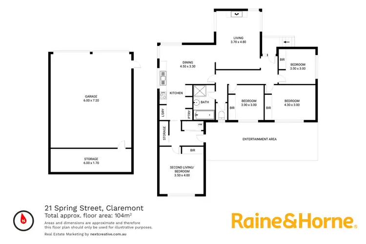 Floorplan of Homely house listing, 21 Spring Street, Claremont TAS 7011