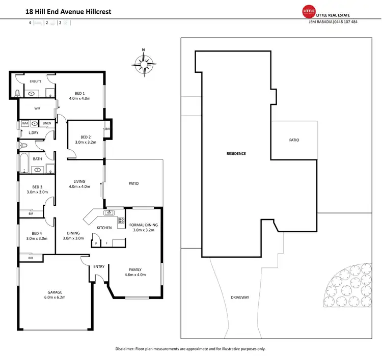Floorplan of Homely house listing, 18 Hill End Avenue, Hillcrest QLD 4118