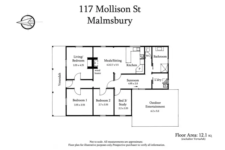 Floorplan of Homely house listing, 117 Mollison Street, Malmsbury VIC 3446
