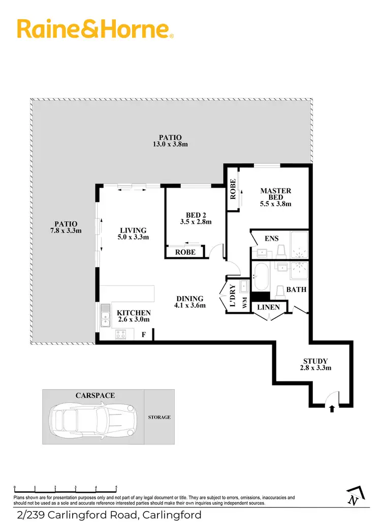 Floorplan of Homely apartment listing, G02/239-243 Carlingford Rd, Carlingford NSW 2118