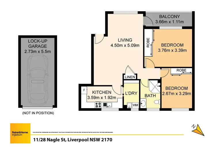 Floorplan of Homely unit listing, 11/28 Nagle Street, Liverpool NSW 2170