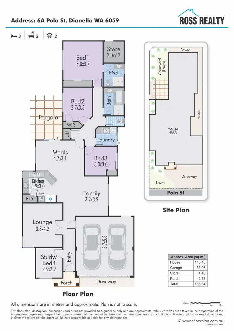 Floorplan of Homely house listing, 6A Pola Street, Dianella WA 6059