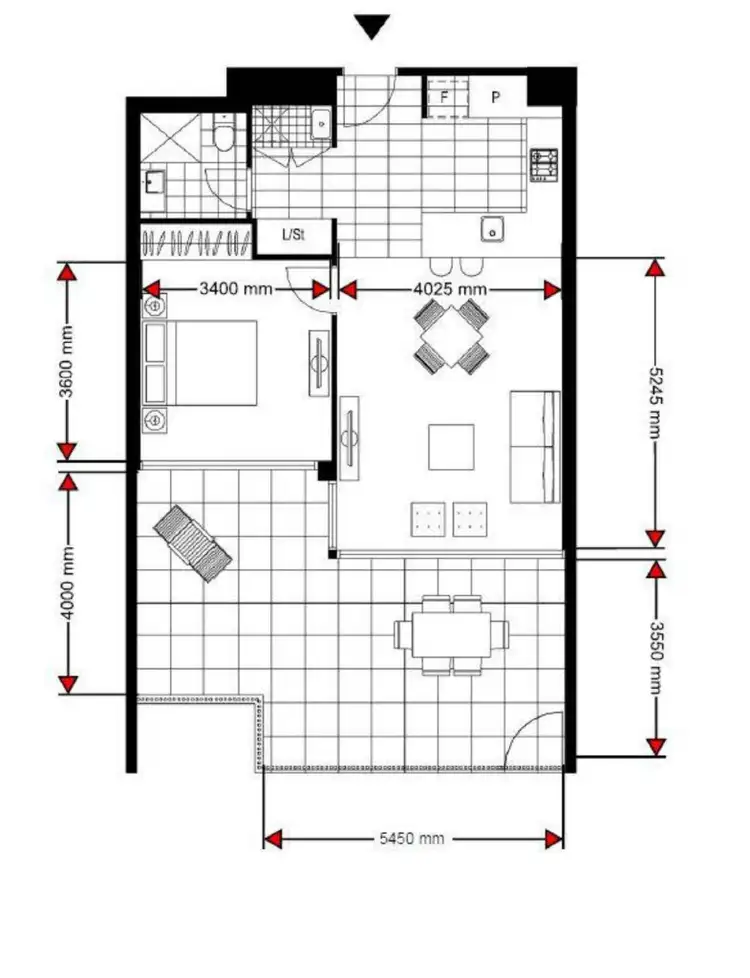 Floorplan of Homely apartment listing, 108/15 Freeman Loop, North Fremantle WA 6159
