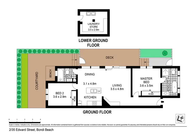 Floorplan of Homely apartment listing, 2/35 Edward Street, Bondi Beach NSW 2026