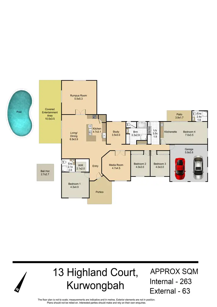 Floorplan of Homely house listing, 13 Highland Court, Kurwongbah QLD 4503